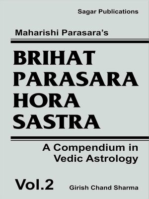 cover image of Brihat Parasara Hora Sastra
